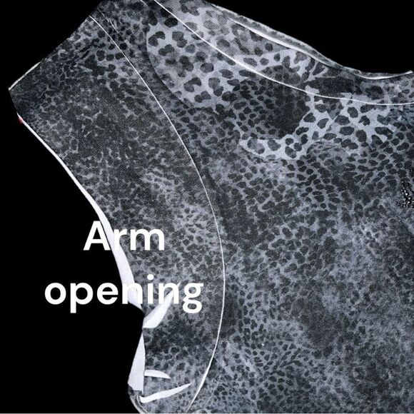 Harley Davidson cute black with gray animal print skull design top. New - Picture 12 of 13